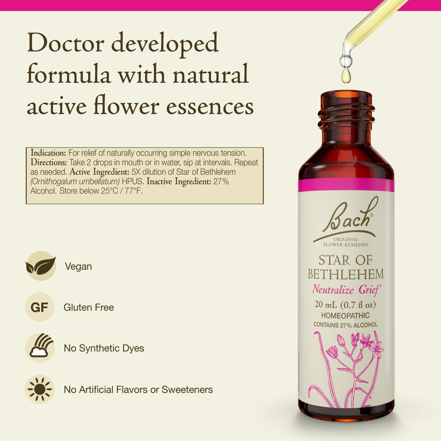 Bach Star of Bethlehem - Neutralize Grief | 20mL Dropper