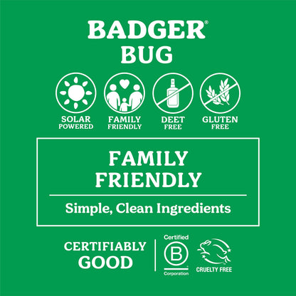 Badger Bug Repellent Stick – All-Natural Mosquito Repellent with Citronella | 0.6 oz