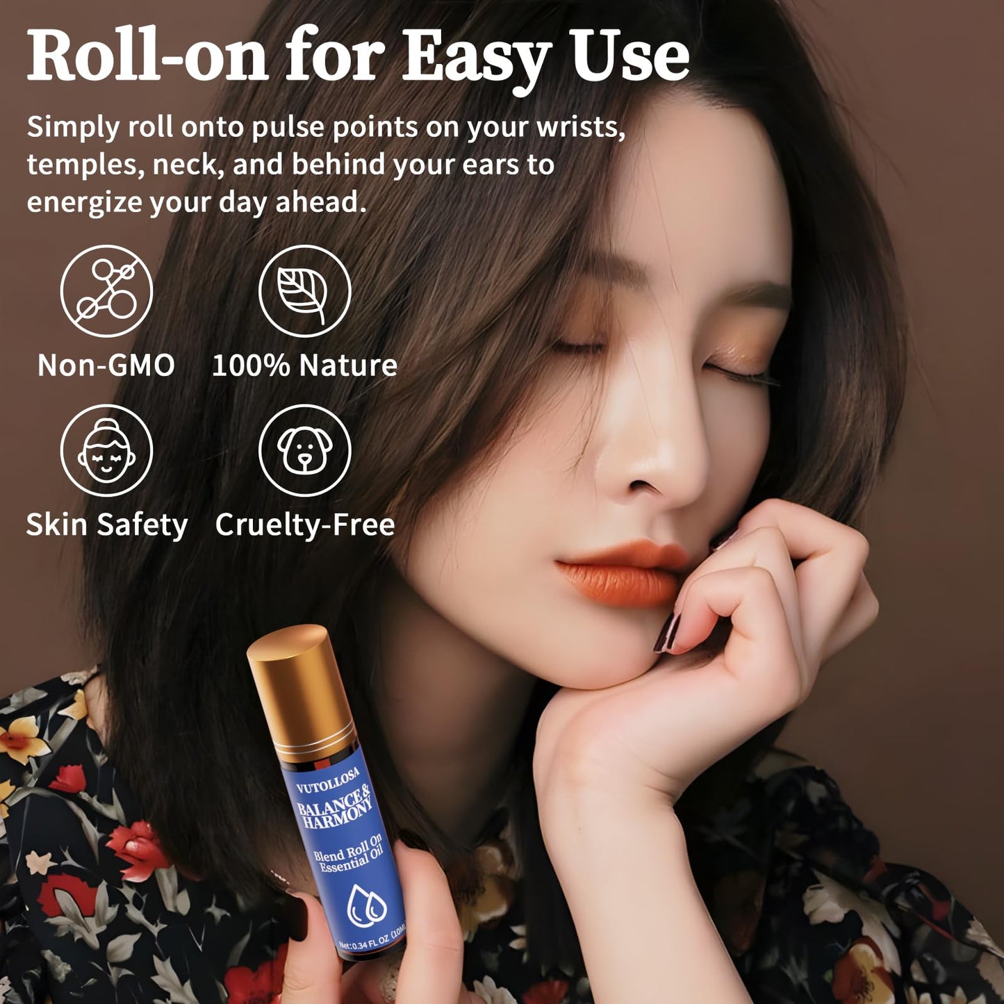 2-Pack Balance & Harmony Essential Oil Roll-On – 100% Natural Stress Relief | VUTOLLOSA