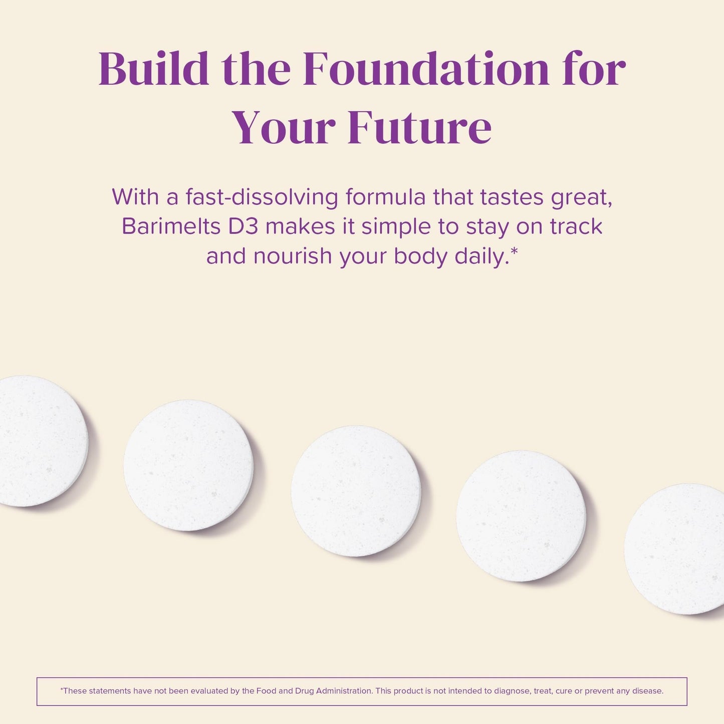 BariMelts Vitamin D3 5000 IU – 90 Fast-Dissolving Tablets (3-Month Supply) for Women | Natural Apple Flavor