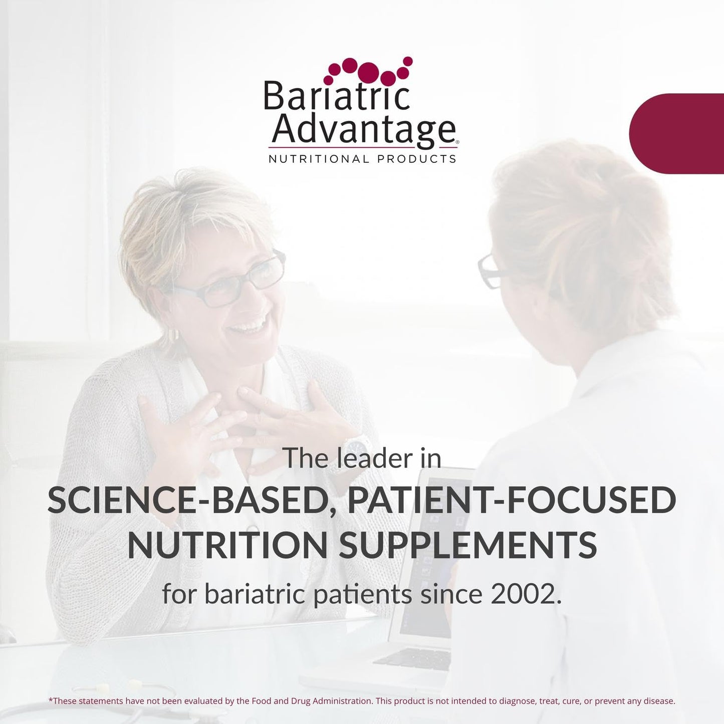 Bariatric Advantage ADEK with Iron – High Potency Chewable Multivitamin (60 Tablets) – Tropical Fruit