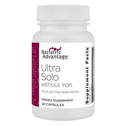 Bariatric Advantage Ultra Solo Without Iron – Once-Daily Bariatric Multivitamin (Gluten Free) 30 Count