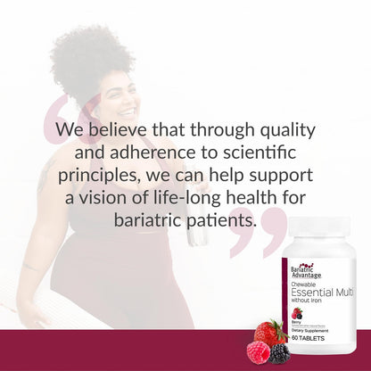 Bariatric Advantage Essential Multivitamin Without Iron – Berry – 60 Tablets