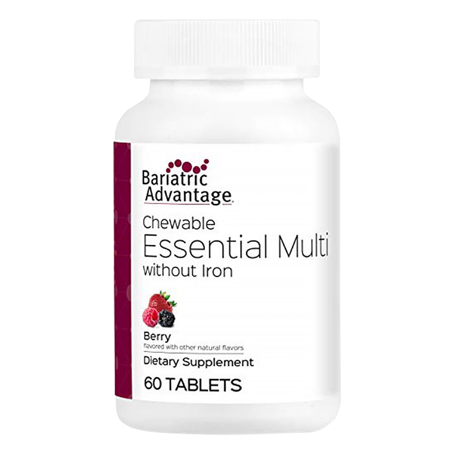 Bariatric Advantage Essential Multivitamin Without Iron – Berry – 60 Tablets