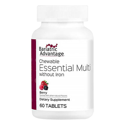 Bariatric Advantage Essential Multivitamin Without Iron – Berry – 60 Tablets