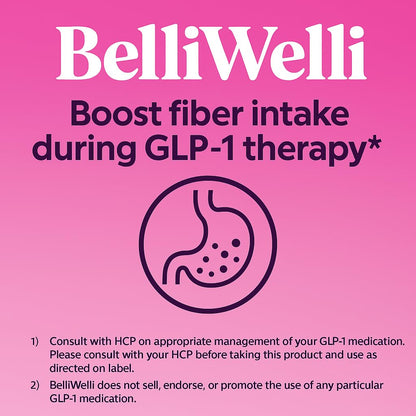Belli Welli Fiber Supplement for Women & Men – Organic Acacia, Collagen & Probiotics