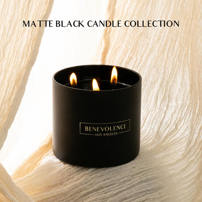 Benevolence LA 3-Wick Candle – Black Berries (Baies) – Large Christmas Scented Soy Candle | 14.5 oz, 45 Hour Burn