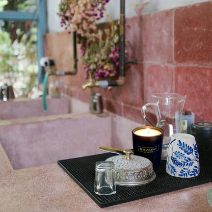 Benevolence LA Clearance Candle – Rose & Sandalwood | 6oz Soy Candle | Matte Black Vessel | Home Fragrance