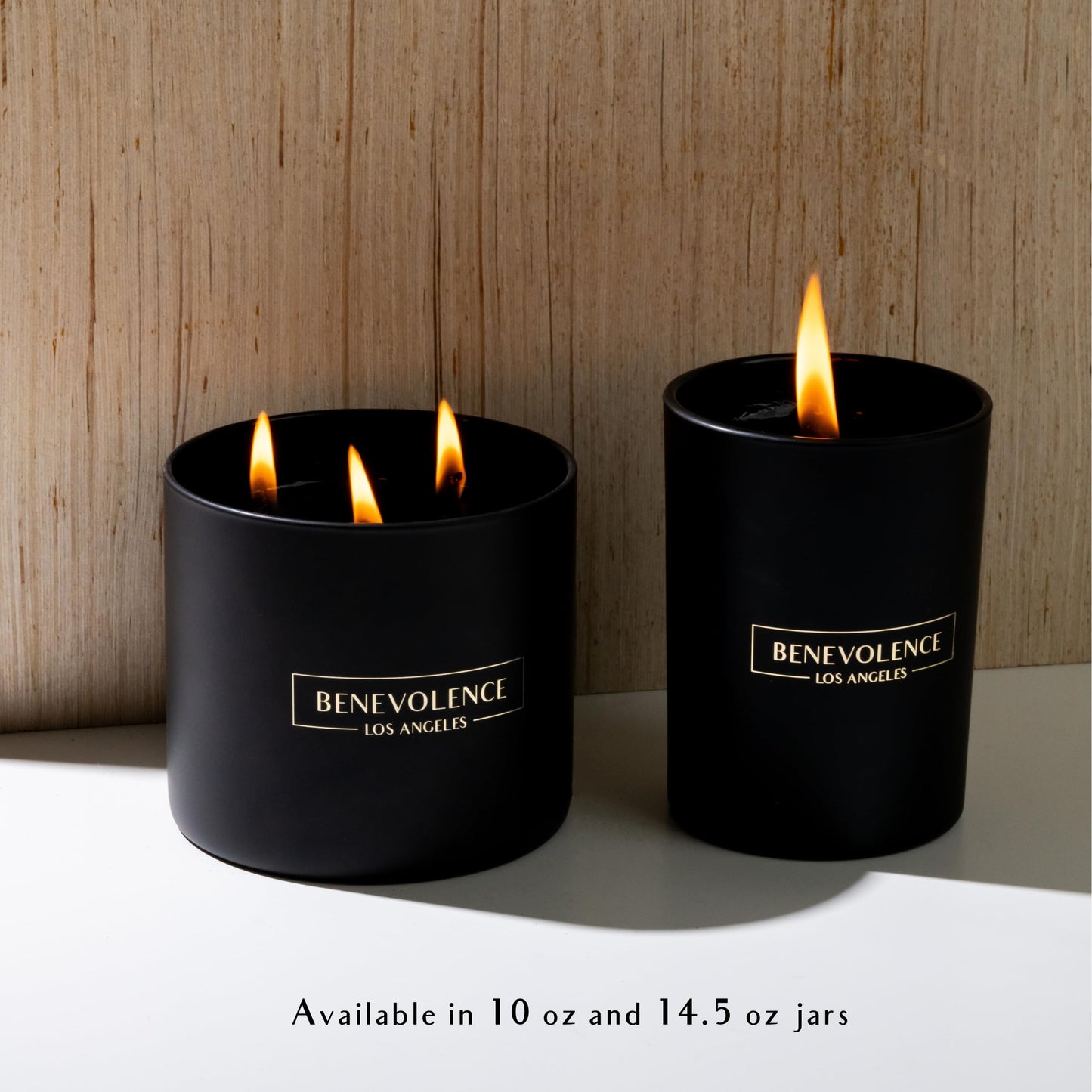 Benevolence LA Santal Scented Candle | 10oz Soy Christmas Candle – Luxury Black Candle for Home & Gifts