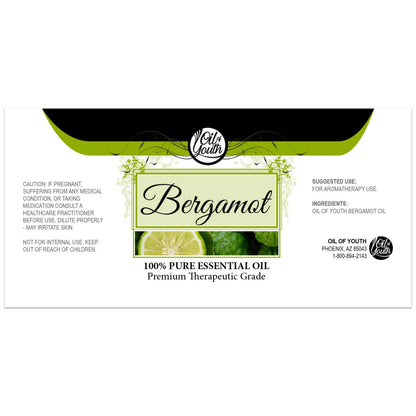 Oil of Youth Bergamot Essential Oil 4oz – Pure Aromatherapy for Diffusers