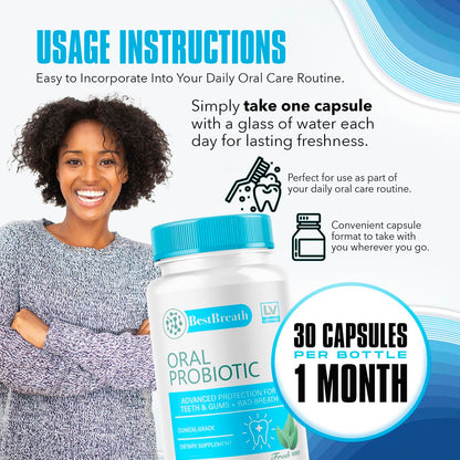 Best Breath Oral Probiotic 5 Pack – 150 Capsules (5 Months)