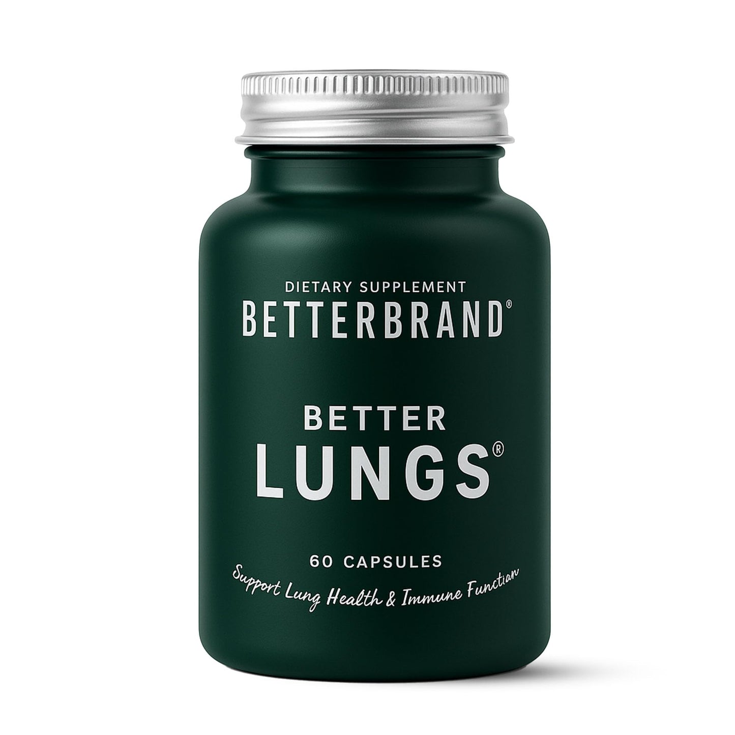 BetterLungs Lung Support Supplement with NAC, Mullein & Elderberry – 60 Capsules