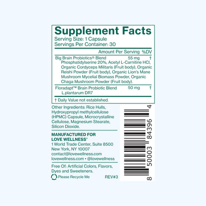 Love Wellness Mind & Body Duo — Daily Love Multivitamin + Big Brain Probiotics