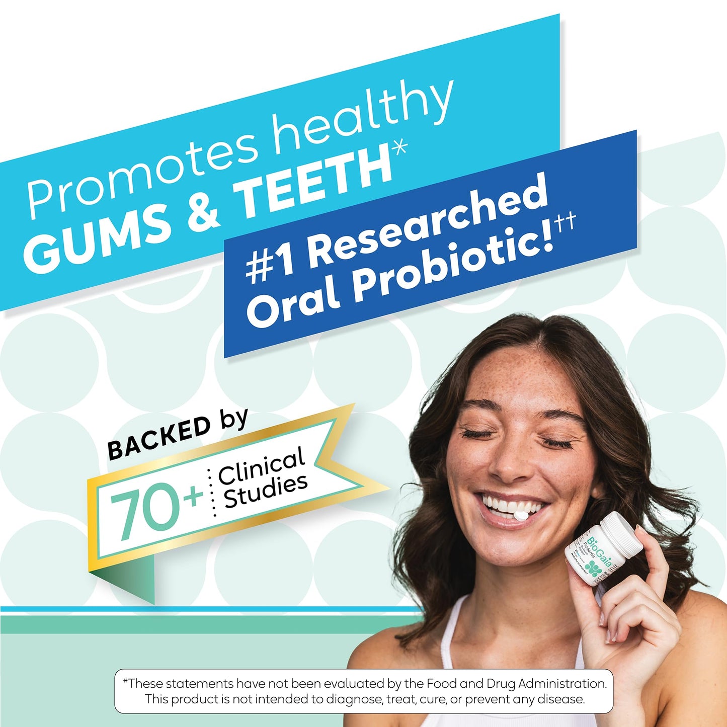 BioGaia Prodentis – Apple Flavored Oral Probiotic Lozenges for Healthy Gums & Fresh Breath