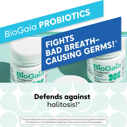 BioGaia Prodentis – Apple Flavored Oral Probiotic Lozenges for Healthy Gums & Fresh Breath
