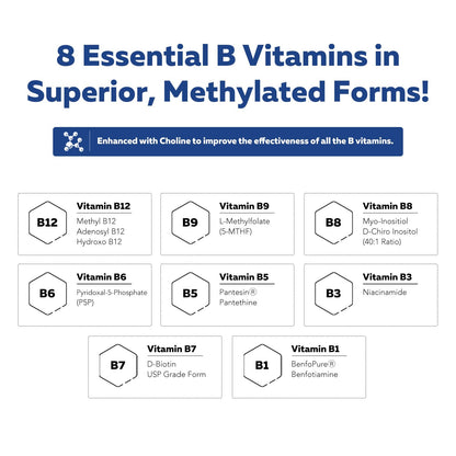 BioActive Vitamin B Complex - Liquid 4 oz | Methylated B Vitamins
