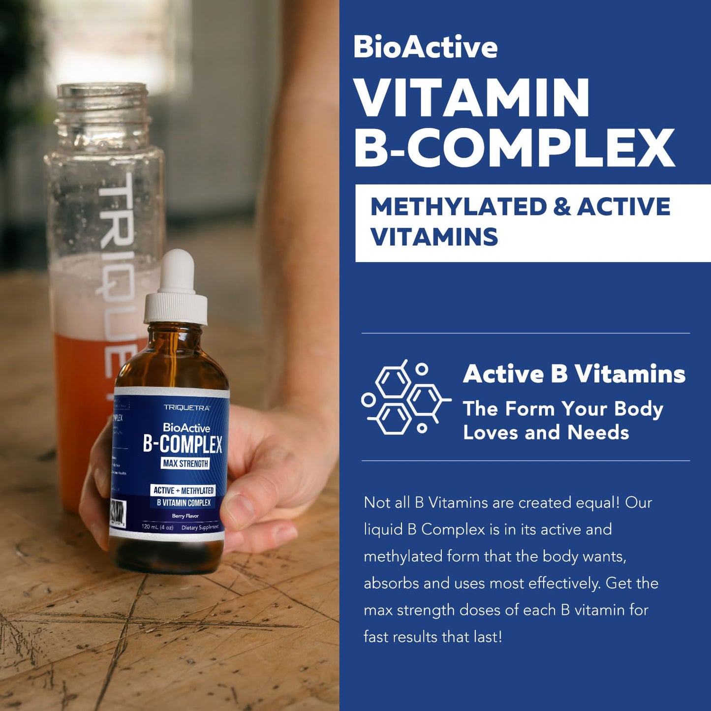 BioActive Vitamin B Complex - Liquid 4 oz | Methylated B Vitamins