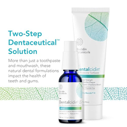 Biocidin Dentalcidin Fluoride-Free Toothpaste – Plant-Based Whitening for Adults (3 oz)