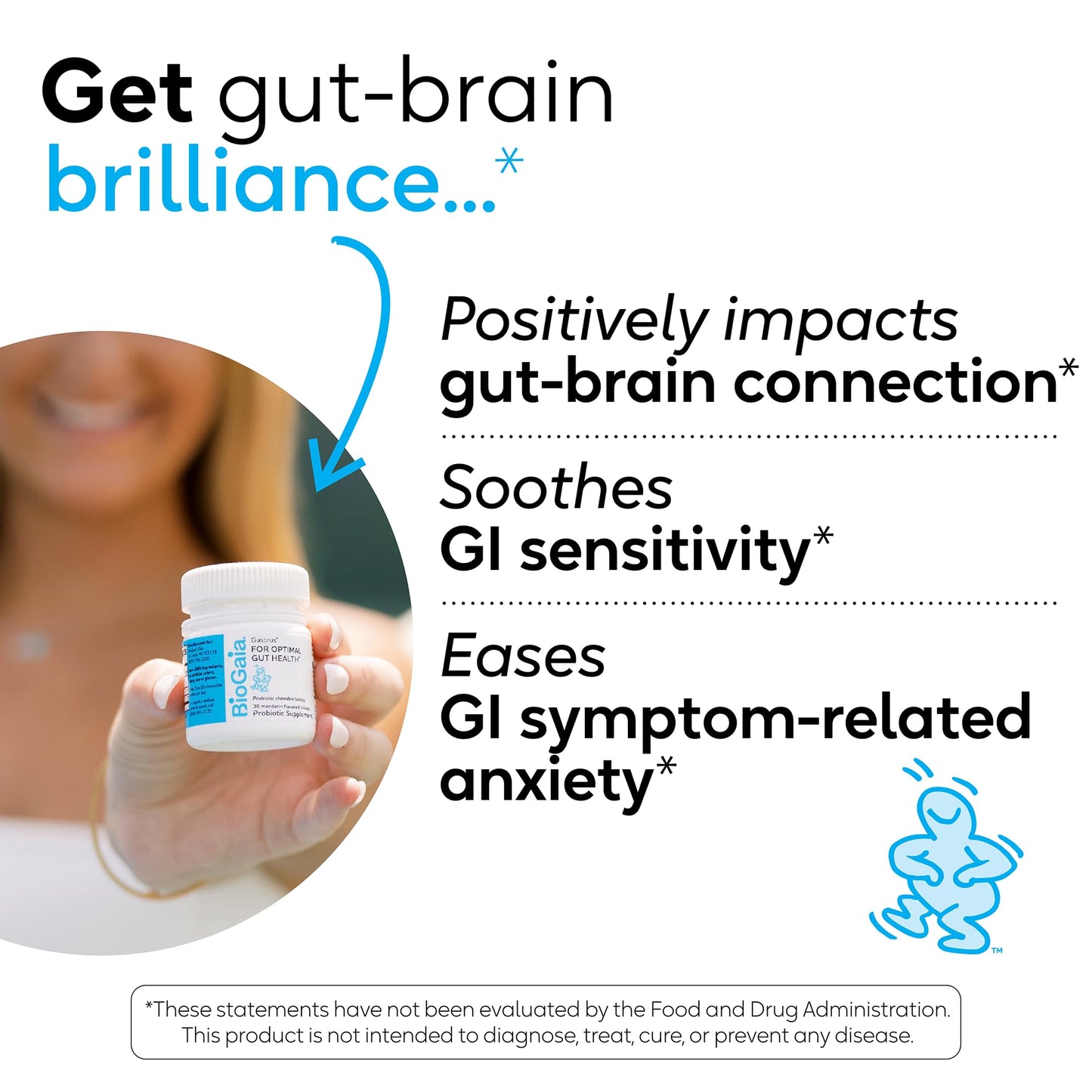 BioGaia Gastrus Gut Health Probiotic 2-Pack | Eases Abdominal Discomfort, Gas & Bloating