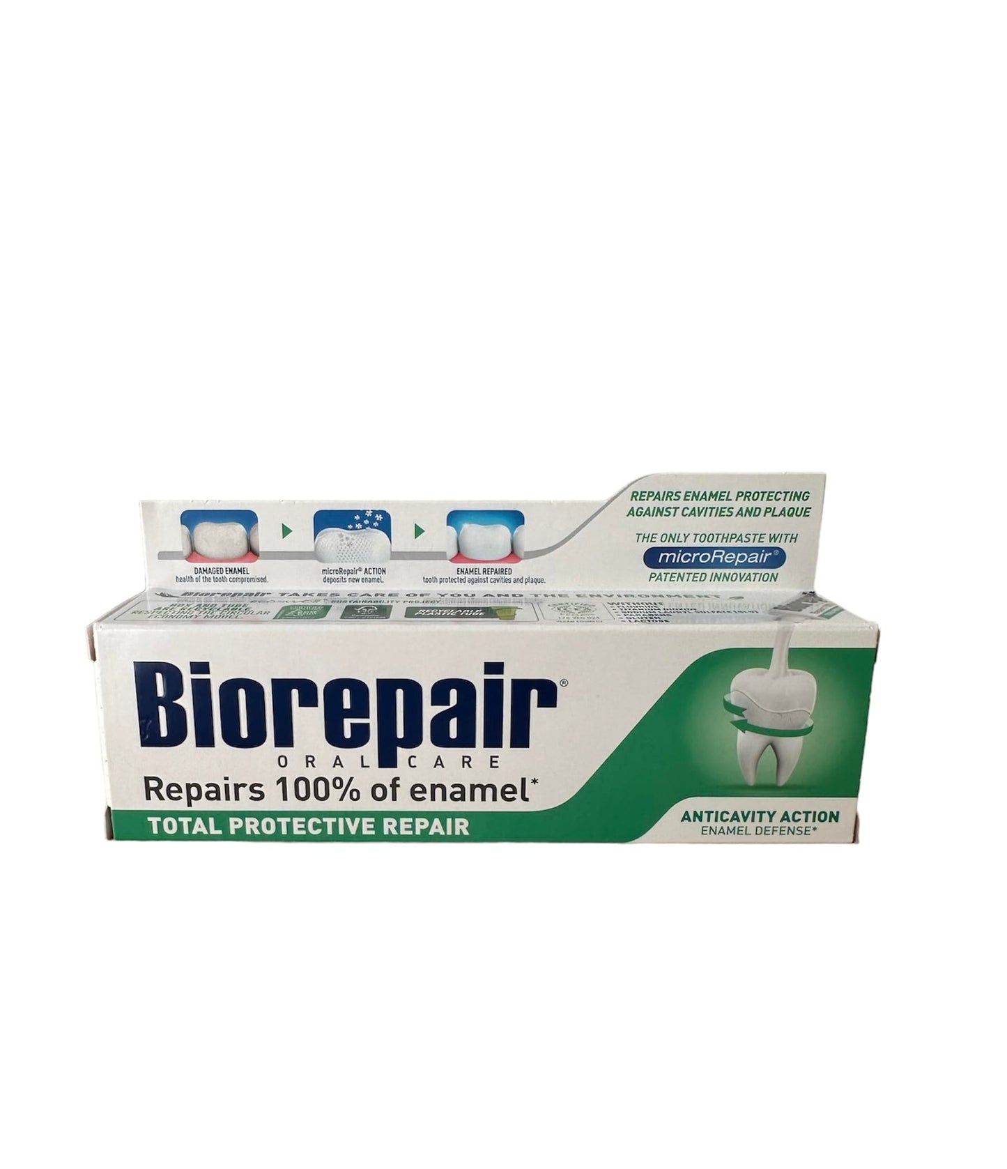 Biorepair Total Protective Repair Toothpaste with microRepair - 2x75ml (Italian Import)