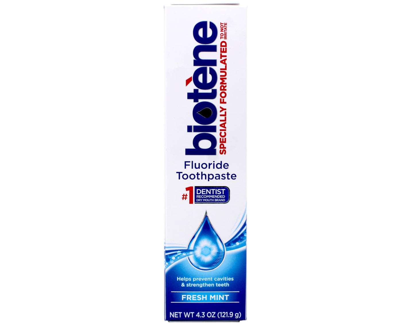 Biotene Fluoride Toothpaste, Fresh Mint Original – 4.3 oz | Dry Mouth Relief