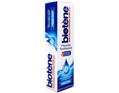 Biotene Fluoride Toothpaste, Fresh Mint – 4.3 oz (Pack of 1)