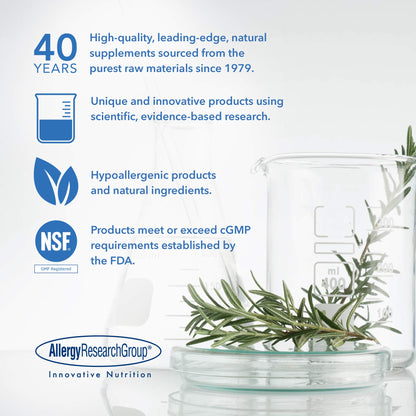 Allergy Research Group Biotin 5000 Supplement - 60 Count | Biotin 5000mcg for Hair, Skin & Nails (Hypoallergenic, Gluten Free)