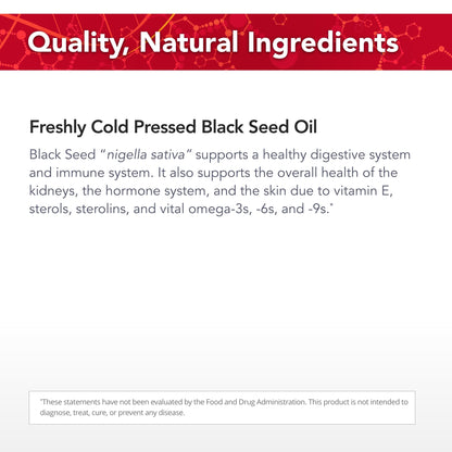 Physician’s Strength Black Seed Oil Gelcaps – 90 Softgels – Freshly Cold-Pressed, Non-GMO