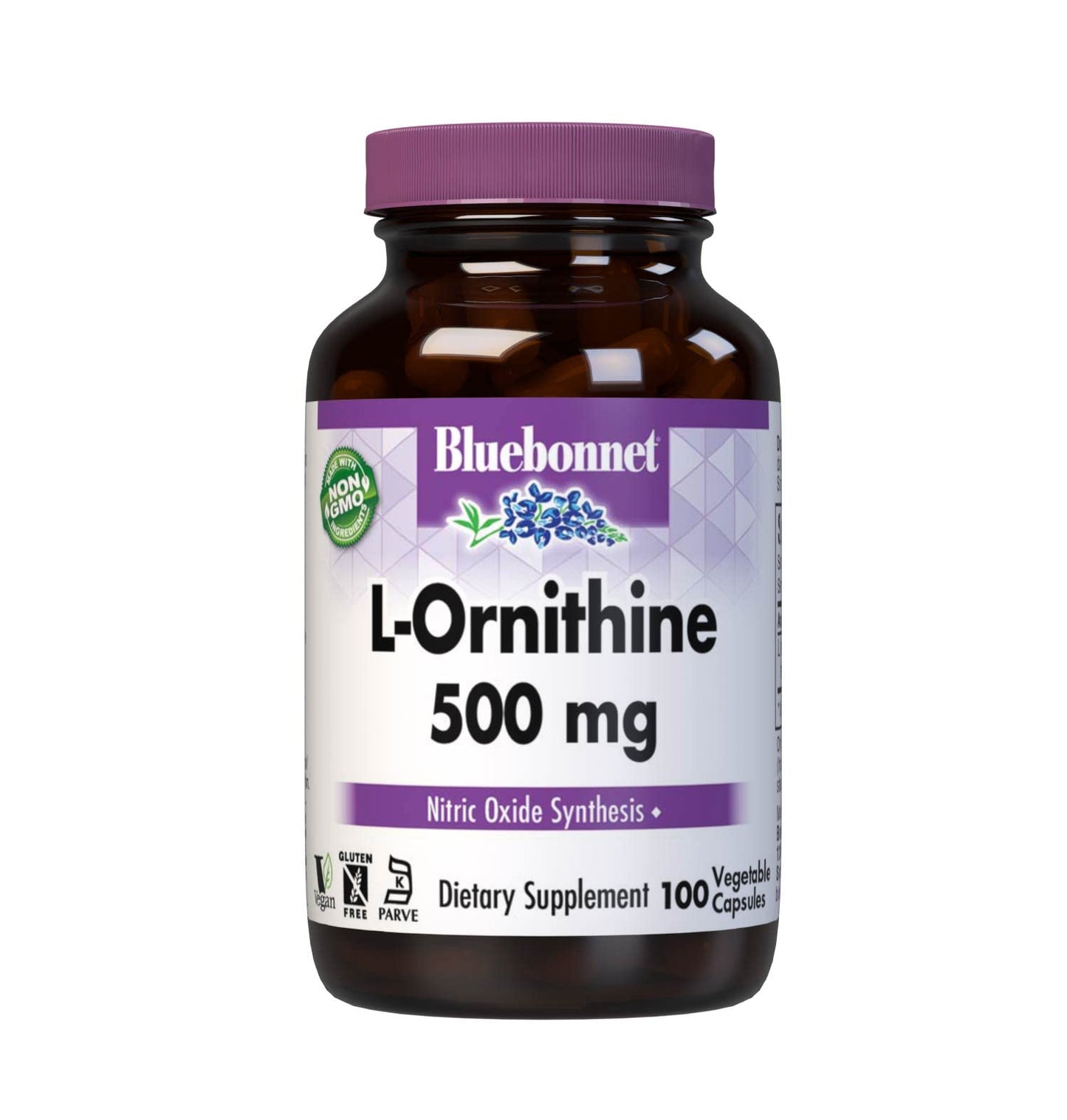 Bluebonnet Nutrition L-Ornithine 500 mg | Free-Form Amino Acid | 100 Veg Capsules