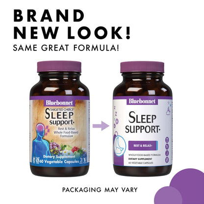 Bluebonnet Targeted Choice Sleep Support - Whole Food-Based, Soy-Free, Gluten-Free