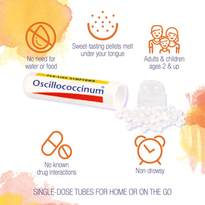 Boiron Oscilloccinum , 12 DOSE, 0.04 oz each – Homeopathic Flu Medicine