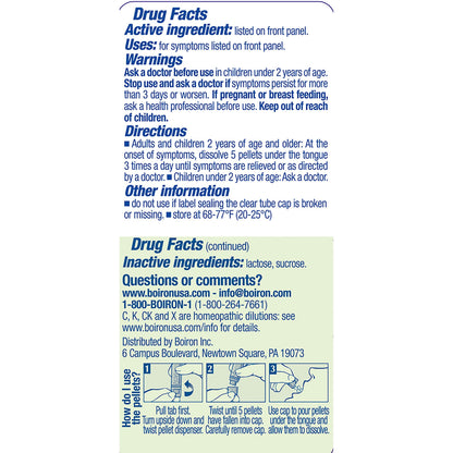 Boiron Pulsatilla 30C (Pack of 5) – Homeopathic Cold Relief Pellets