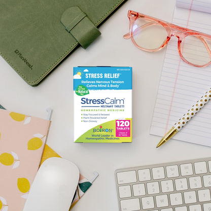 Boiron StressCalm Tablets - Stress Relief & Calm (120 Count, 2-Pack)