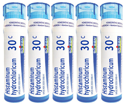 Boiron Histaminum Hydrochloricum 30C – Allergy Relief Homeopathic Medicine (Pack of 5)