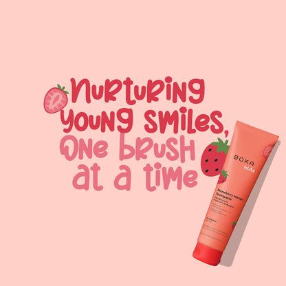 Boka Fluoride-Free Toothpaste with Nano Hydroxyapatite – Strawberry Mango, 4 oz | US Manufactured