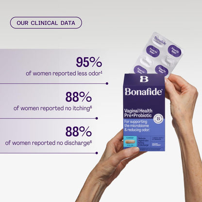 Clairvee by Bonafide — Vaginal Probiotic for Odor, Itching & Discharge | 3-Month Supply (45 Capsules)