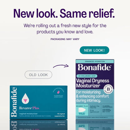 Revaree Plus by Bonafide – Hormone-Free Vaginal Moisturizer with 10mg Hyaluronic Acid | 2-Month Supply