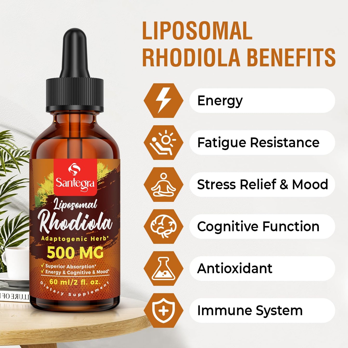 57,000 MG Liposomal Rhodiola Rosea with Ashwagandha – High-Absorption Liquid (60 ml)
