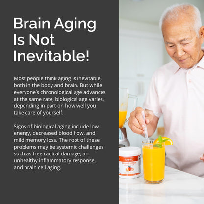 BrainMD BRIGHT MINDS Memory Multi Powder - Orange Mango | Multivitamin & Memory Support