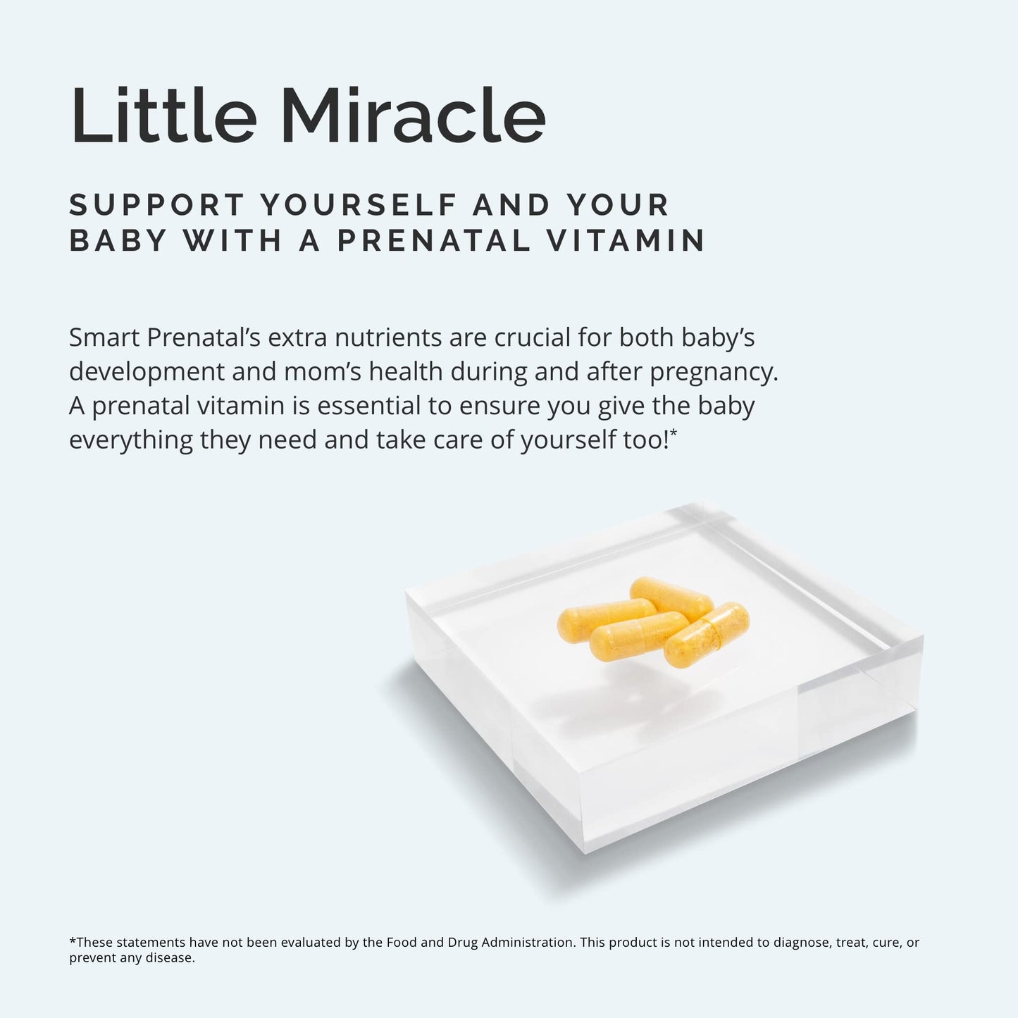BrainMD Smart Prenatal – 120 Capsules | Gluten-Free Multivitamin for Mom & Baby