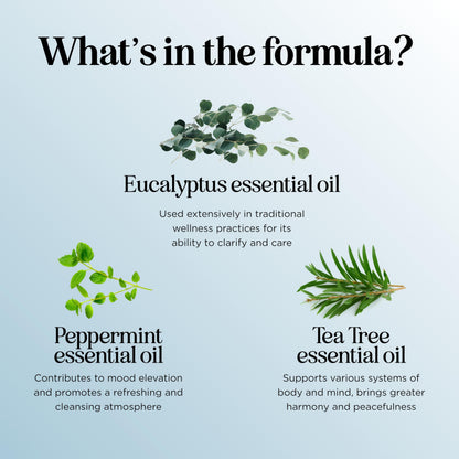 Breathe Essential Oil for Diffuser - Invigorating Eucalyptus & Peppermint (2 oz)