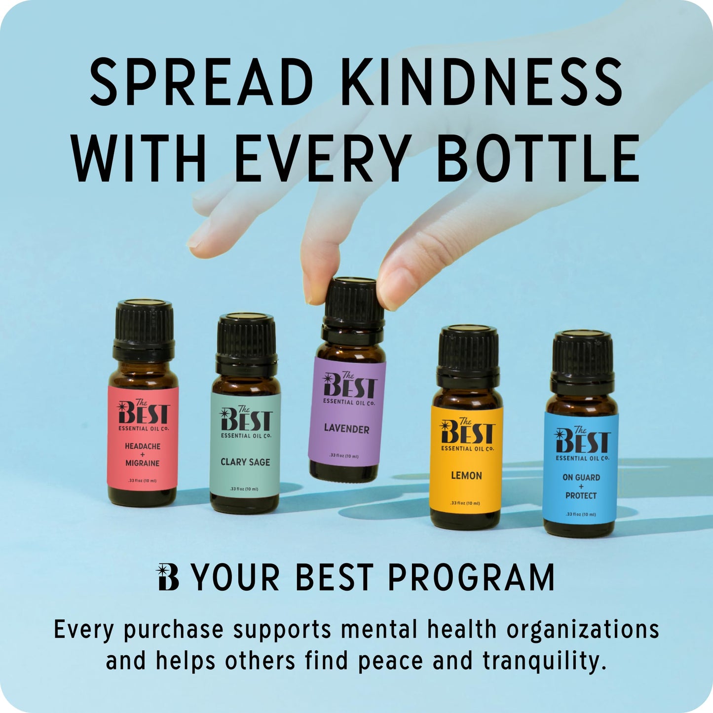 The Best Essential Oil Co. Breathe + Sinus Roll-On - Premium Grade, Pre-Diluted in Coconut Oil, 10 ml