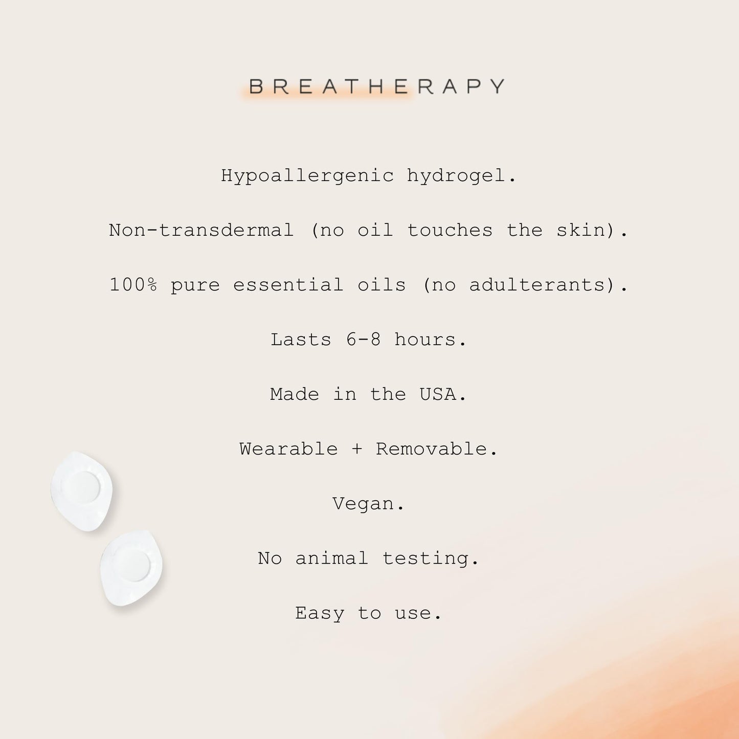 Breatherapy Aromatherapy Breathe Patches – Pure Eucalyptus & Peppermint Essential Oils for Clear Breathing | 8-Pack