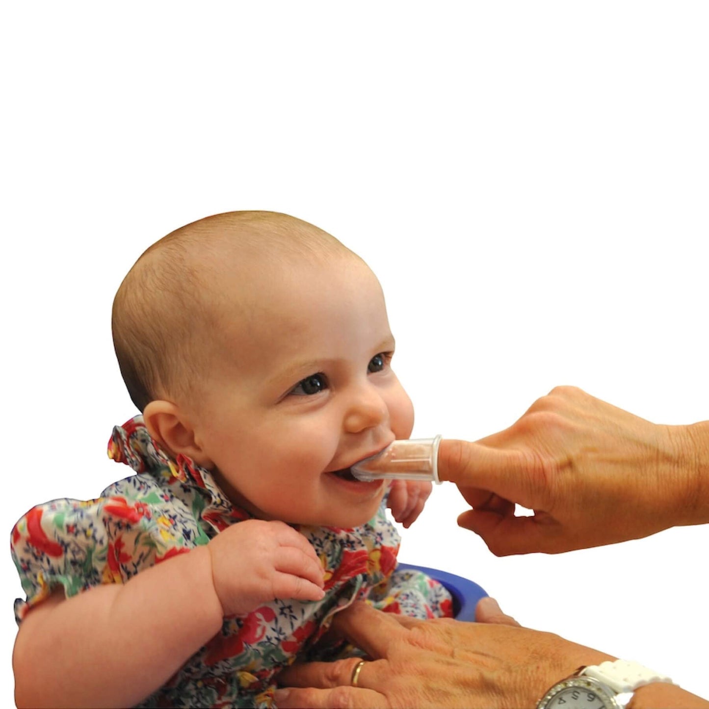 Brilliant Baby Finger Toothbrush – Silicone Gum Massager & Teether (Clear), 2 Count