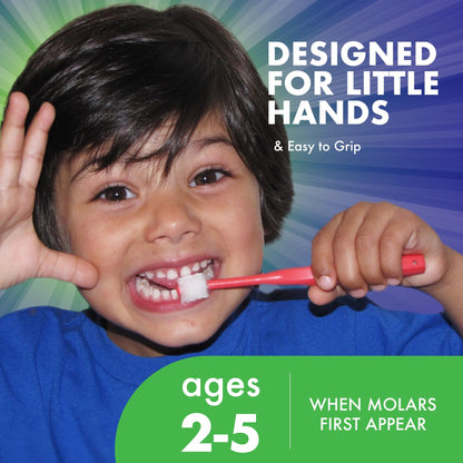 Brilliant Oral Care Kids Toothbrush 2-5 | Soft Bristles & Round Head
