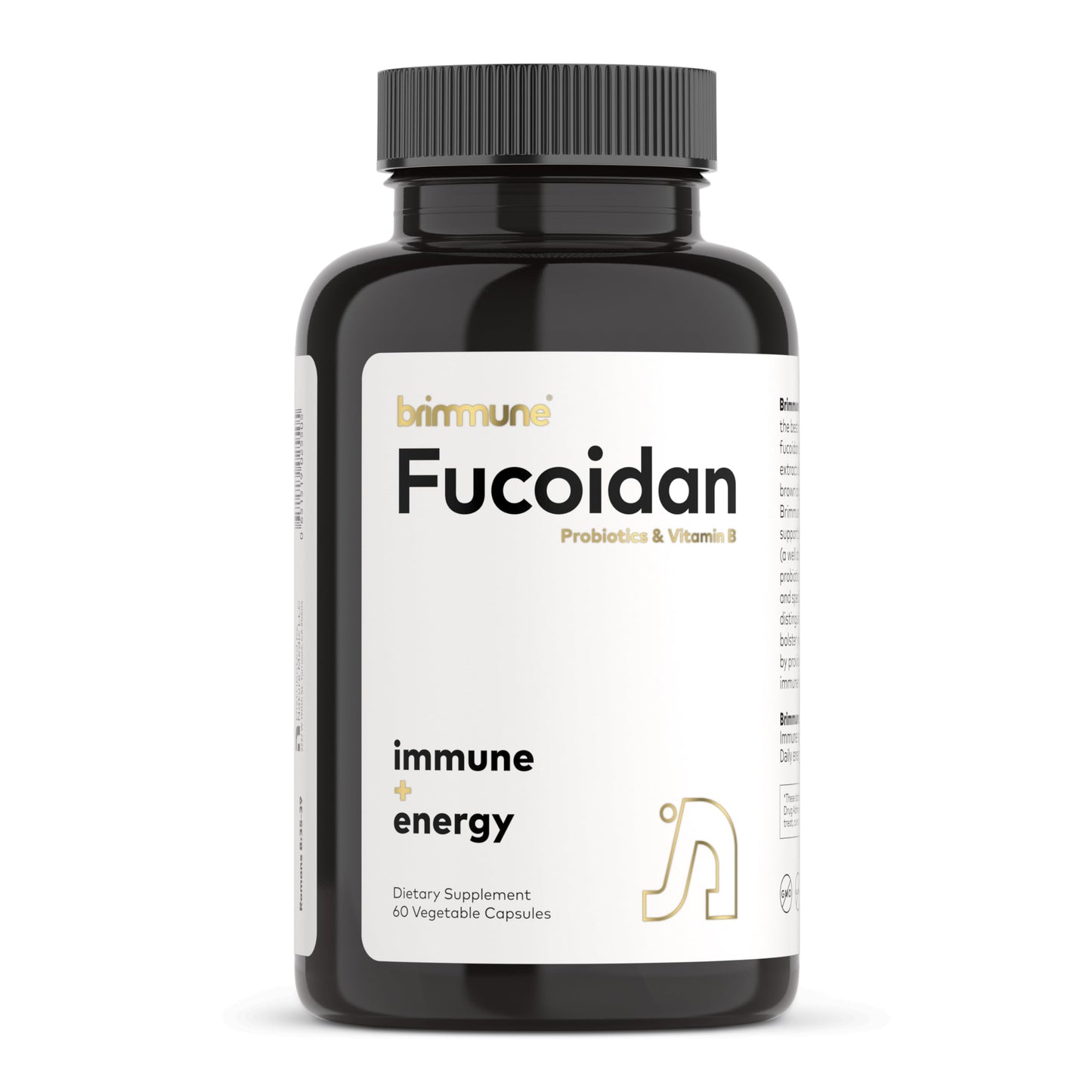 Brimmune Fucoidan 500 mg - Organic Patagonia, BB536 Probiotics | Immune Support (60 capsules)