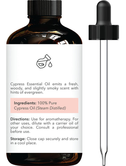 Brooklyn Botany Cypress Essential Oil – 100% Pure & Natural, Premium Grade, 1 Fl Oz