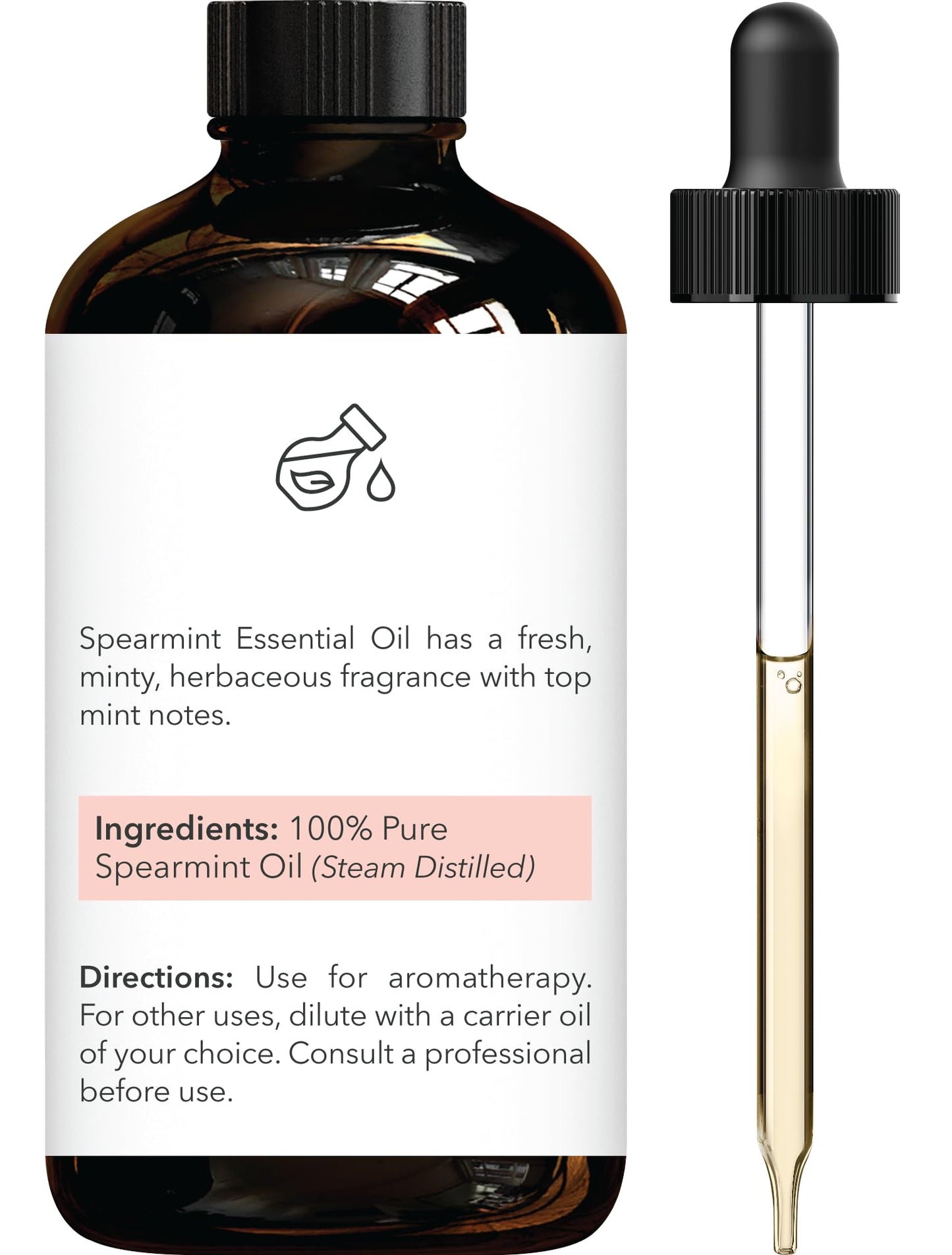 Brooklyn Botany Spearmint Essential Oil - 4 oz | 100% Pure & Natural