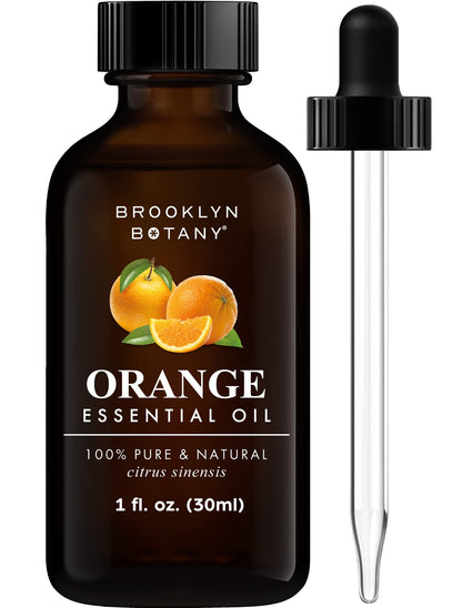 Brooklyn Botany Sweet Orange Essential Oil - 100% Pure & Natural, 1 Fl Oz