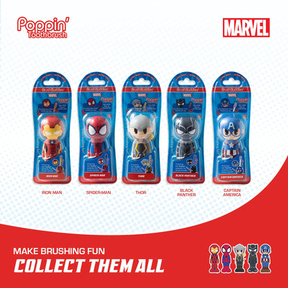 Brush Buddies Marvel Black Panther Kids Toothbrush - Soft & Rounded Bristles